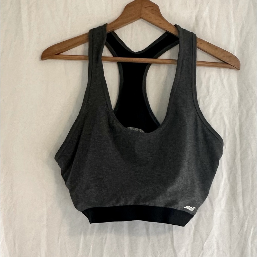 Avia Women’s Gray/Black  Sports Bra with removable Padding size XXXL 3X